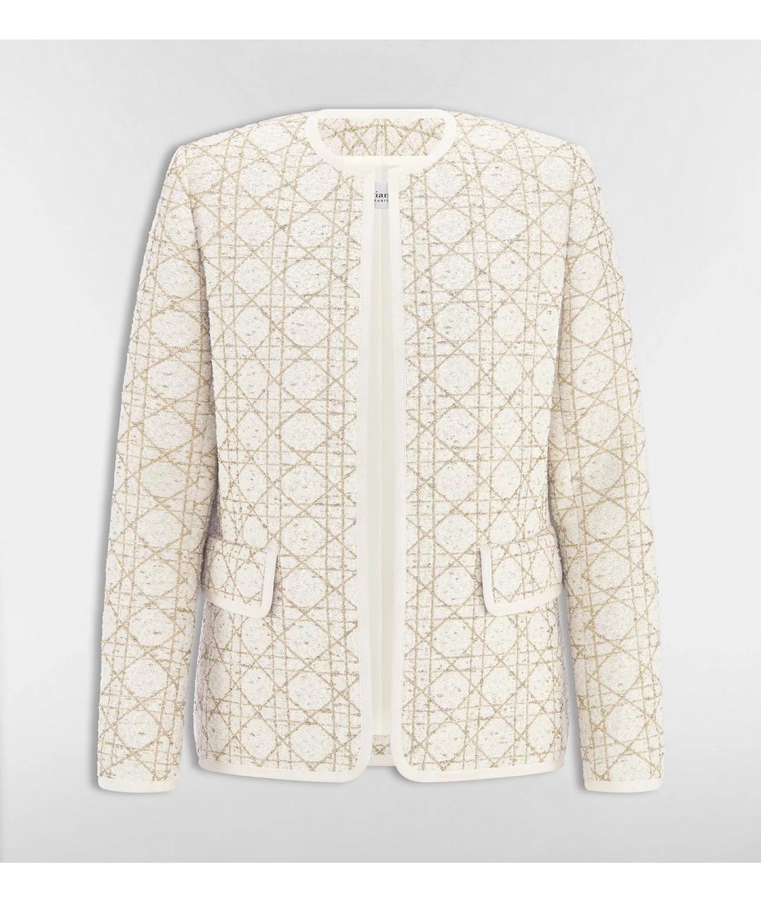 CHRISTIAN DIOR Белый жакет/пиджак, фото 3