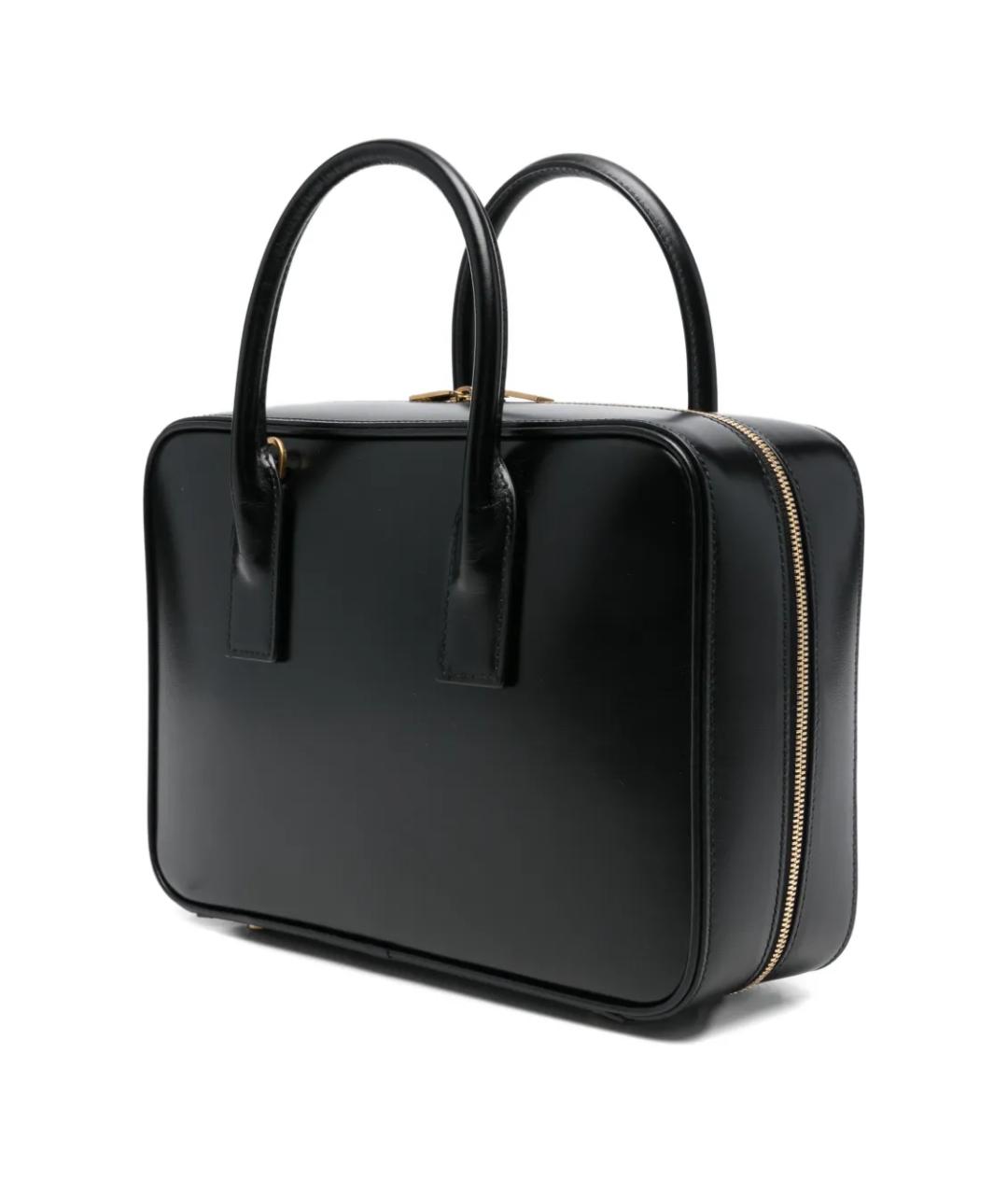 SAINT LAURENT Черная сумка с короткими ручками, фото 3