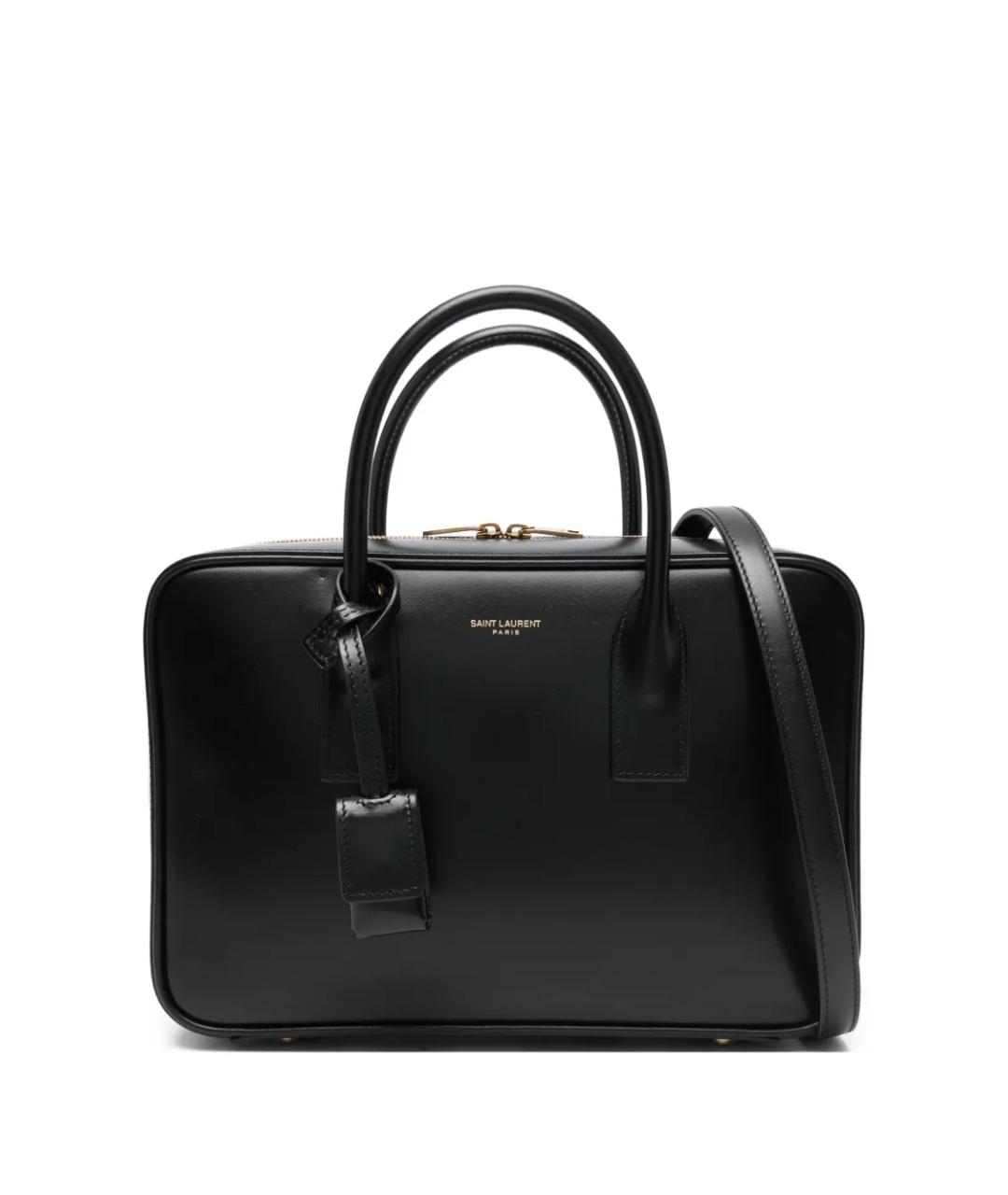 SAINT LAURENT Черная сумка с короткими ручками, фото 1