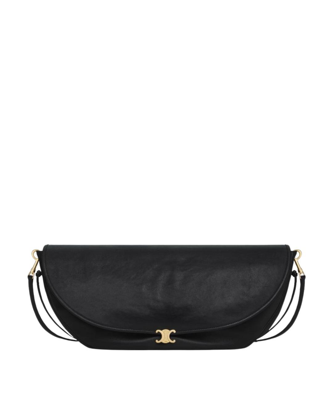 CELINE Черная кожаная сумка через плечо, фото 1