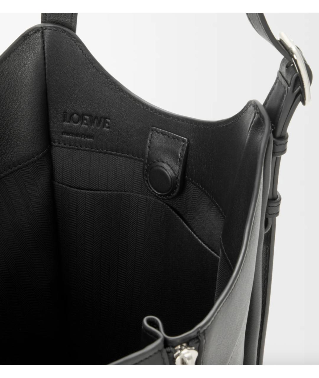 LOEWE Черная кожаная сумка через плечо, фото 7