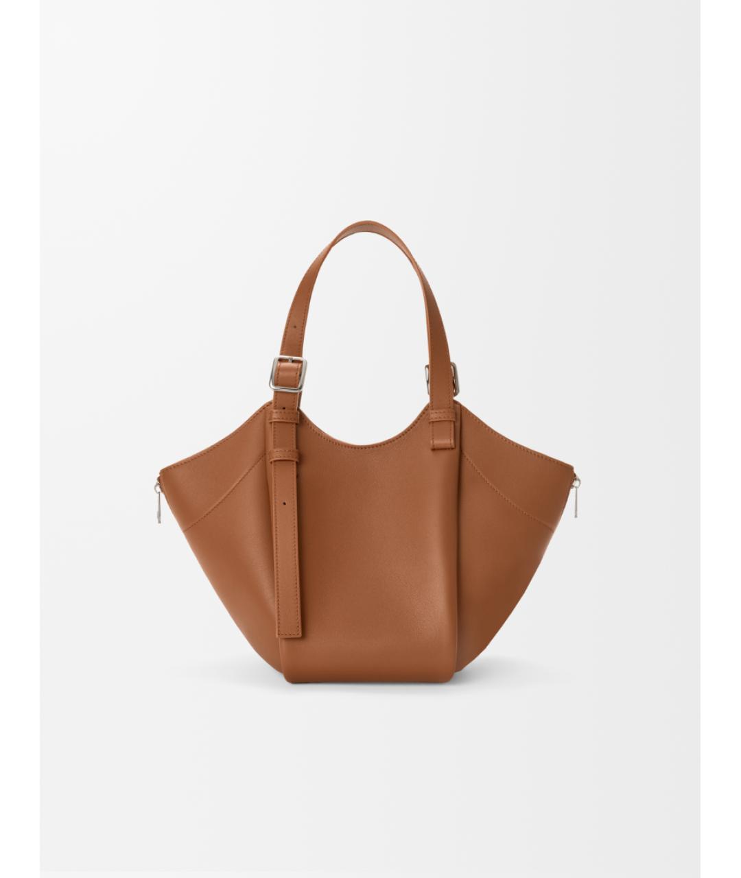 LOEWE Коричневая кожаная сумка через плечо, фото 7