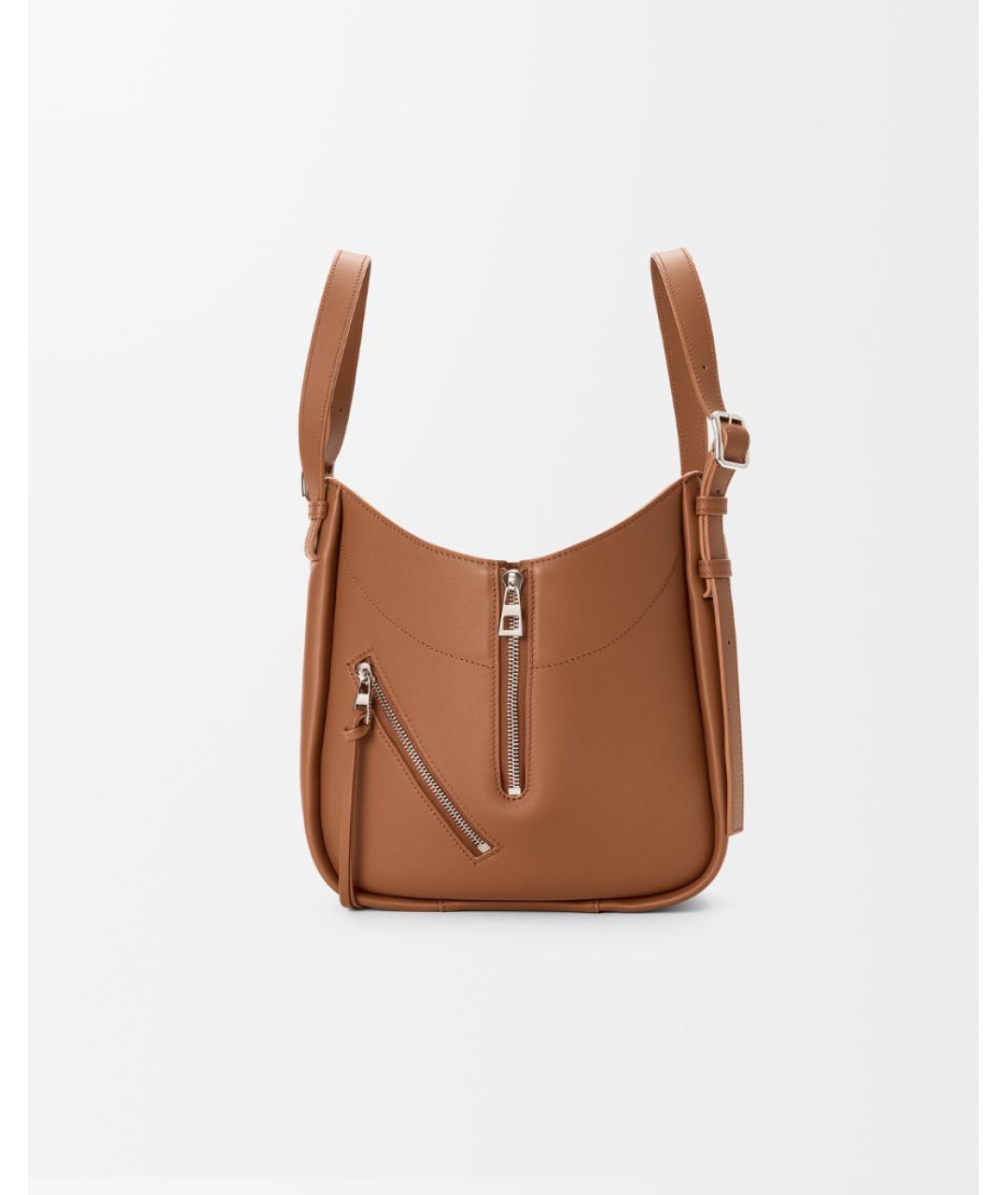 LOEWE Коричневая кожаная сумка через плечо, фото 6