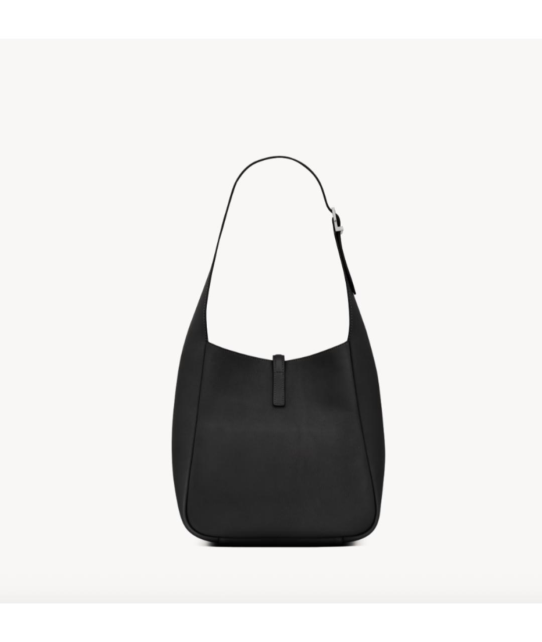 SAINT LAURENT Черная кожаная сумка через плечо, фото 3