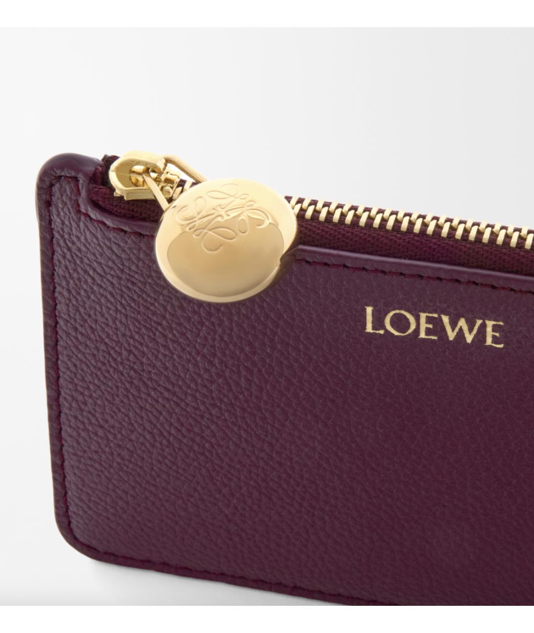 LOEWE Фиолетовый кожаный кардхолдер, фото 4