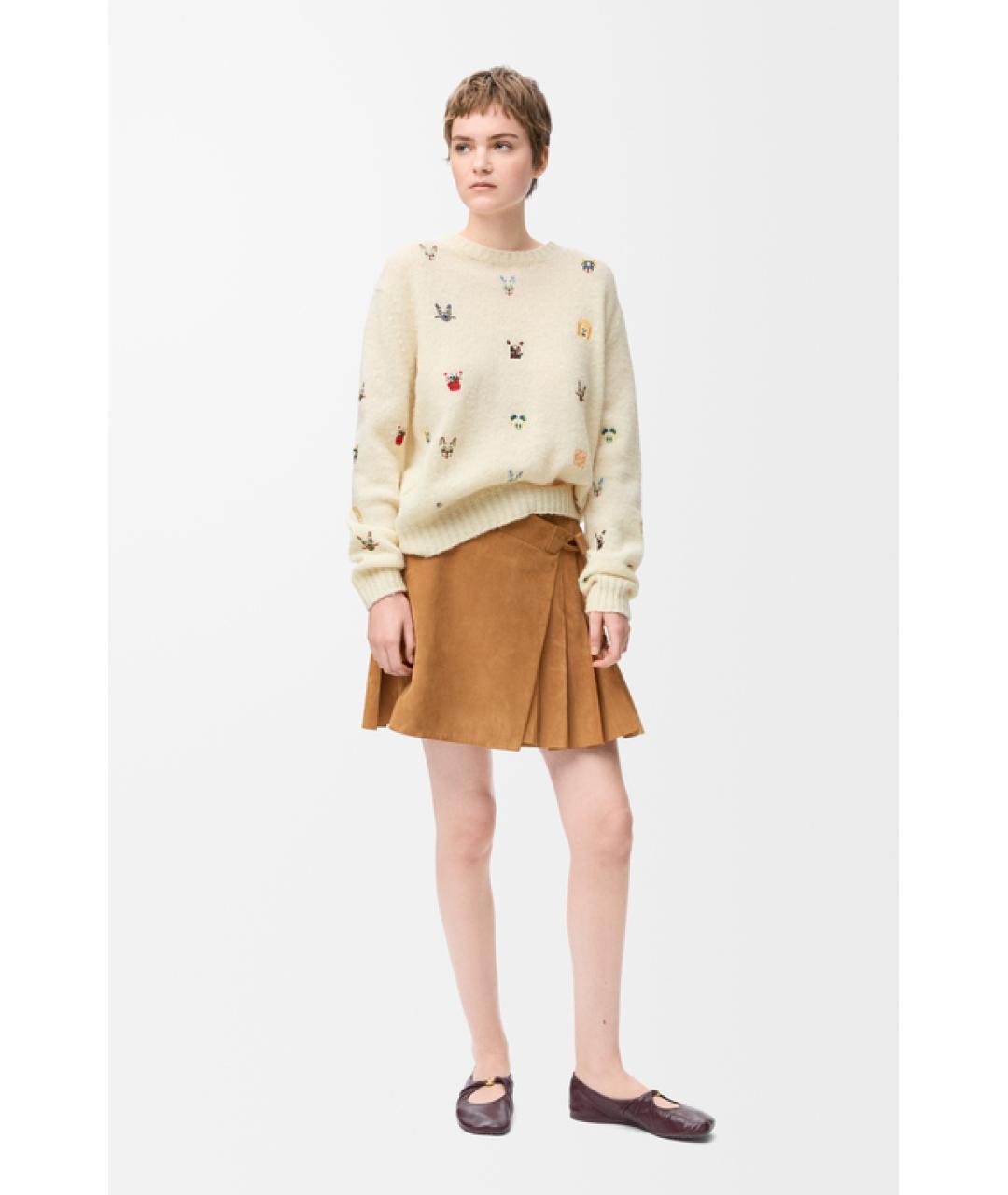 LOEWE Белый шерстяной джемпер / свитер, фото 2