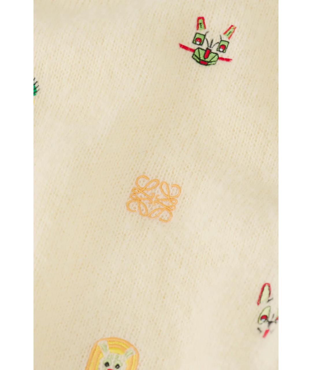 LOEWE Белый шерстяной джемпер / свитер, фото 5