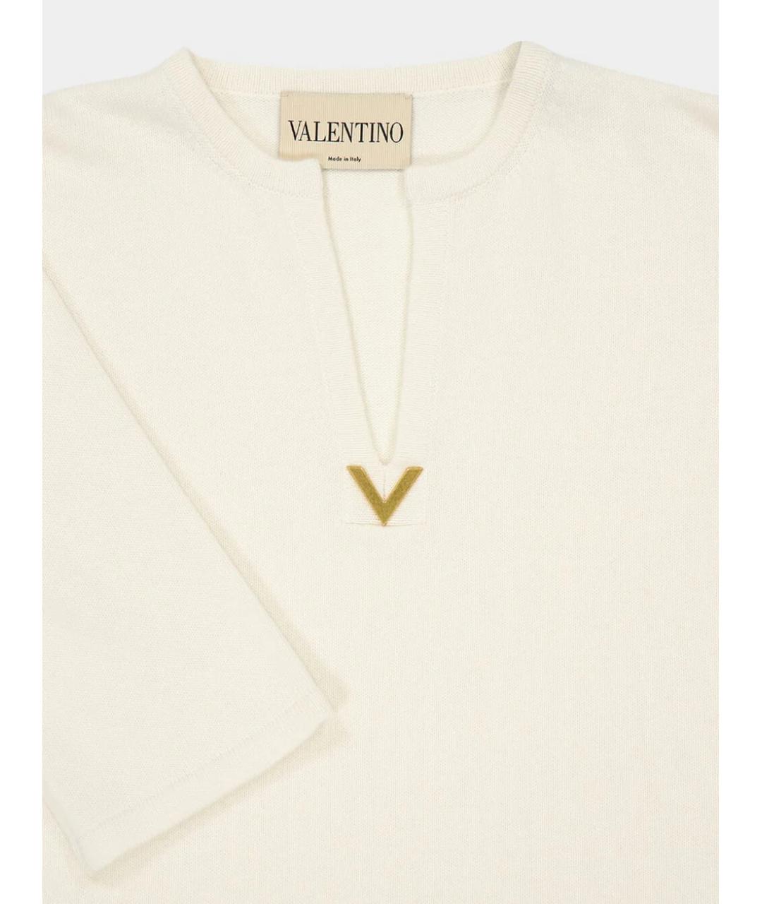 VALENTINO Белый шерстяной джемпер / свитер, фото 3