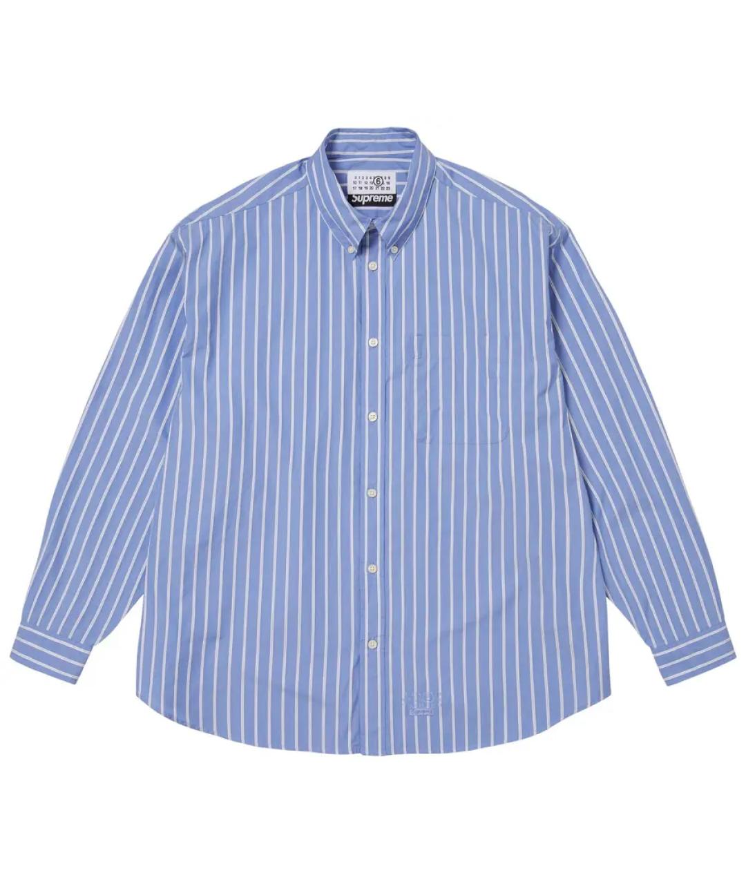 SUPREME Синяя кэжуал рубашка, фото 3