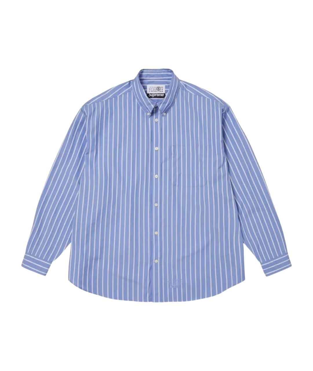 SUPREME Синяя кэжуал рубашка, фото 1