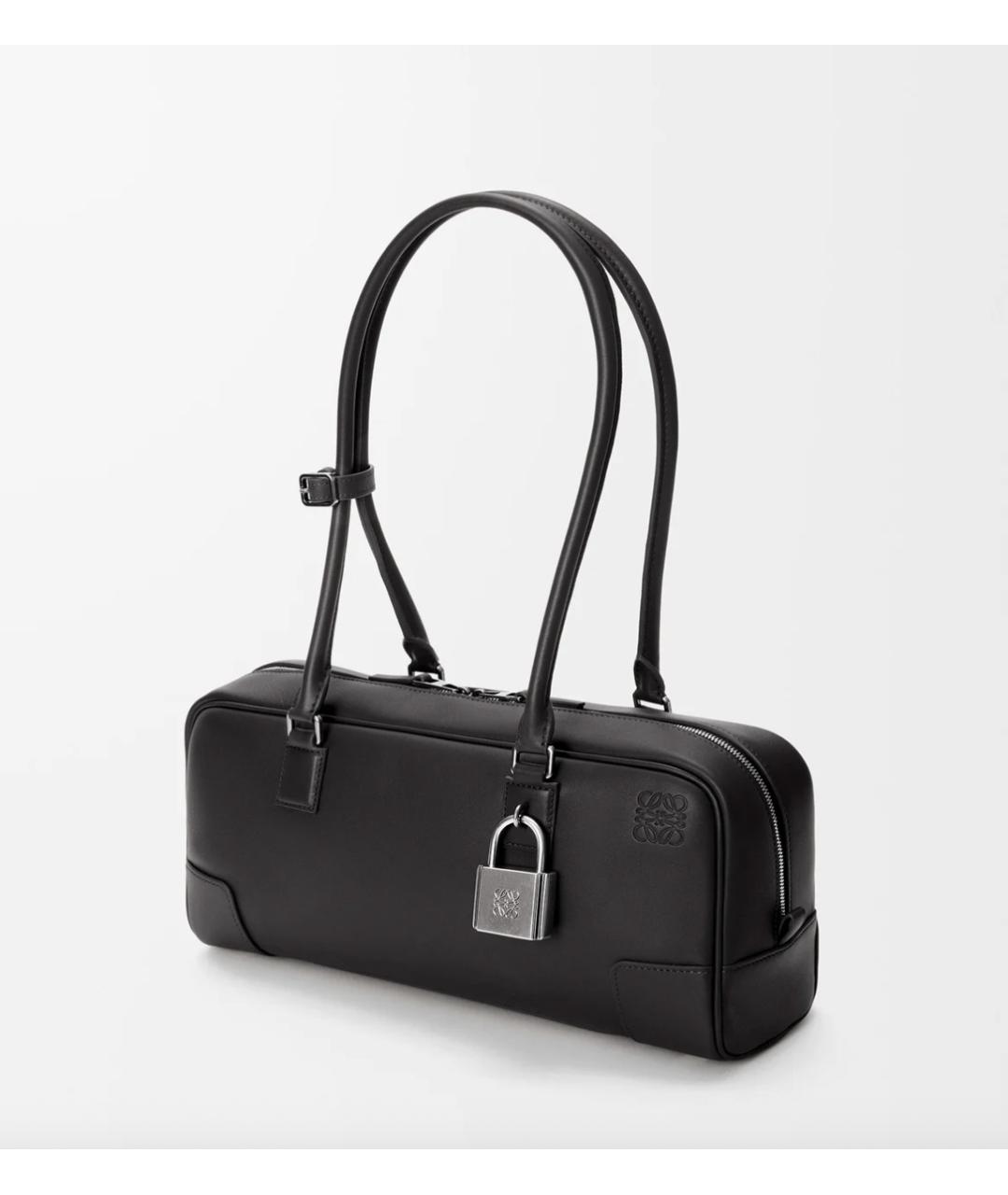 LOEWE Черная кожаная сумка через плечо, фото 4