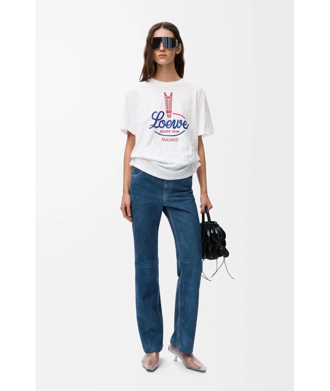 LOEWE Белая футболка, фото 2