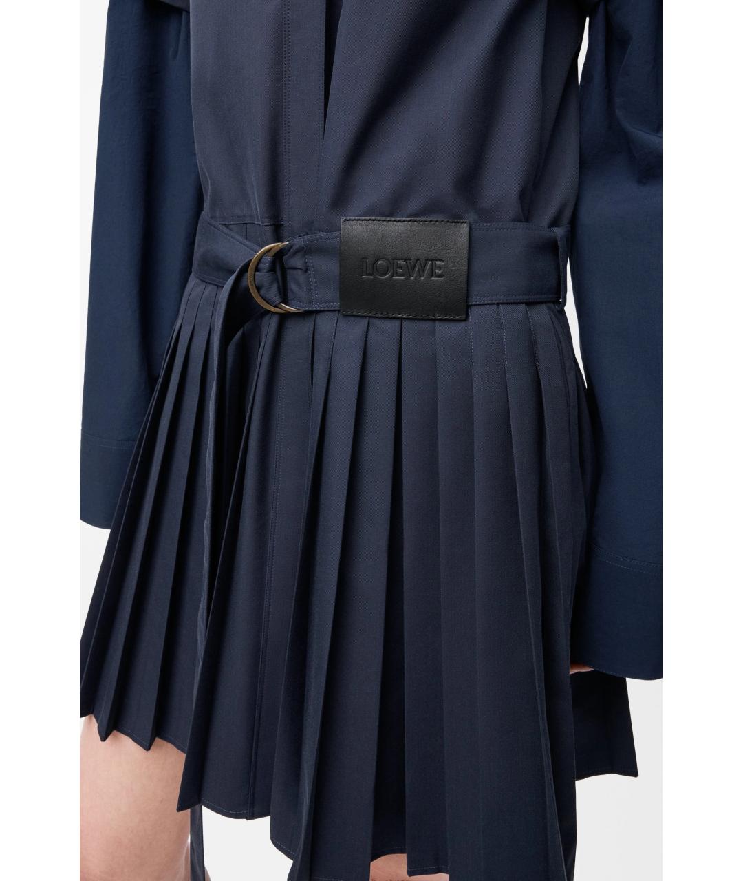 LOEWE Темно-синее повседневное платье, фото 5