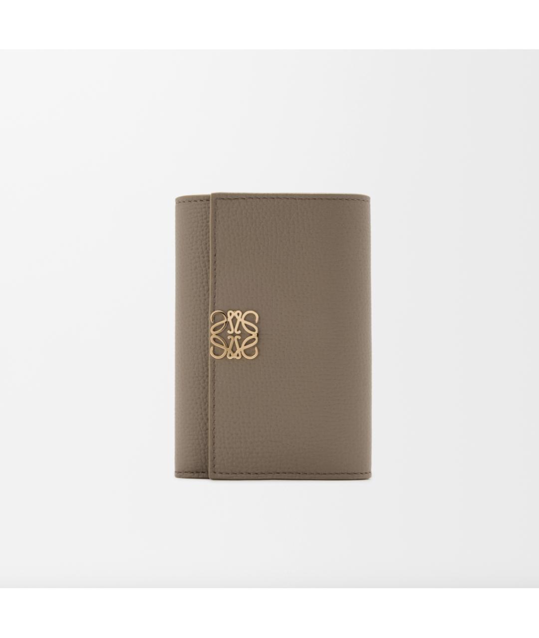 LOEWE Бежевый кожаный кошелек, фото 6