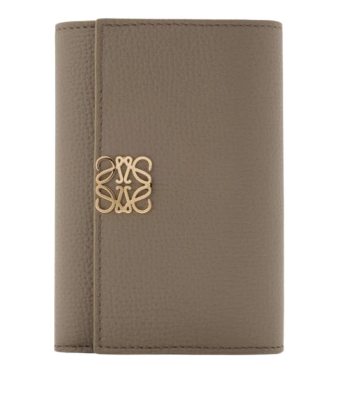 LOEWE Бежевый кожаный кошелек, фото 1