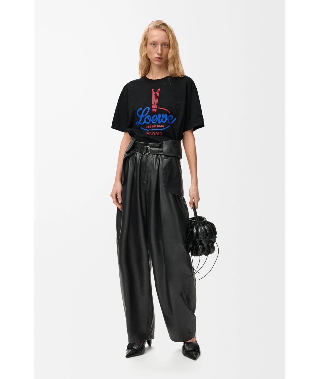 LOEWE Черная футболка, фото 2