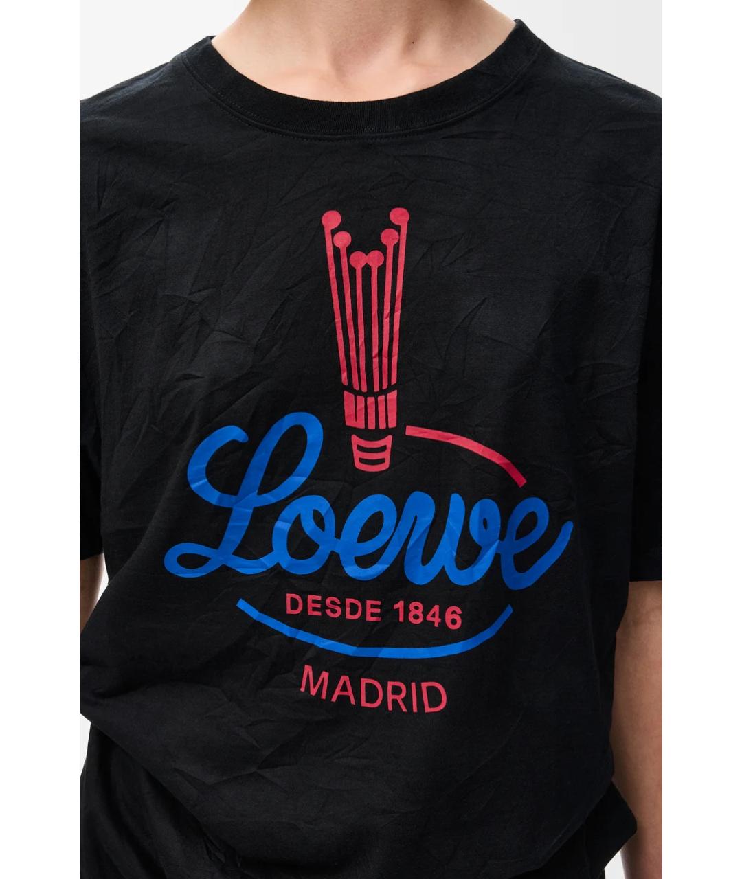 LOEWE Черная футболка, фото 3