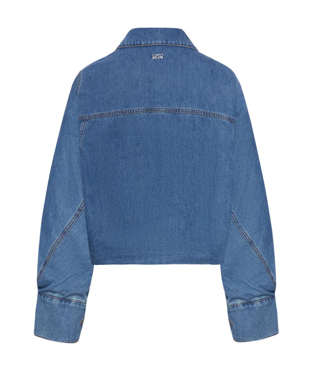LOEWE Голубая деним куртка, фото 2
