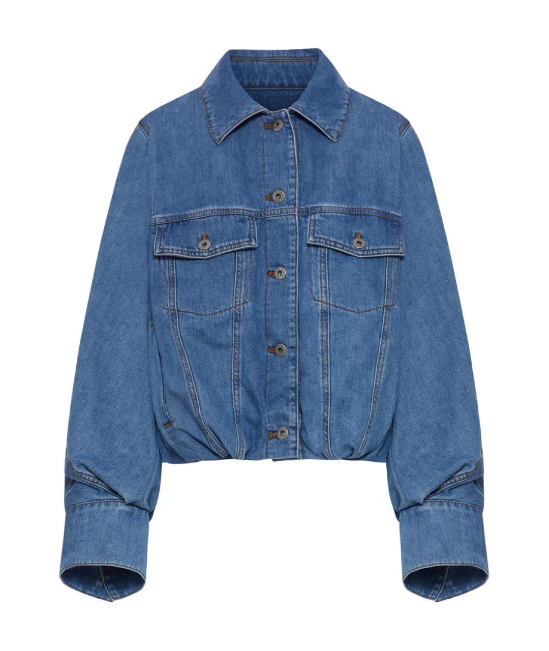 LOEWE Голубая деним куртка, фото 1