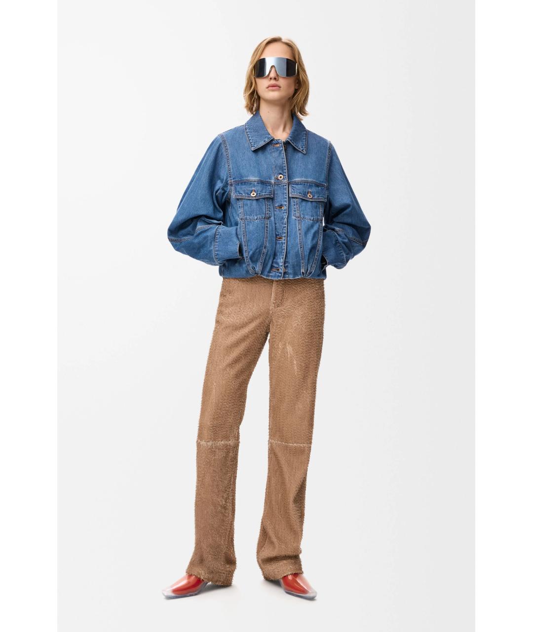 LOEWE Голубая деним куртка, фото 5