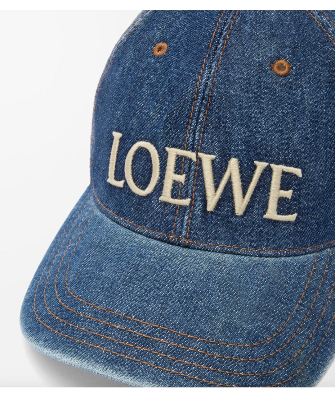 LOEWE Синяя хлопковая кепка, фото 6