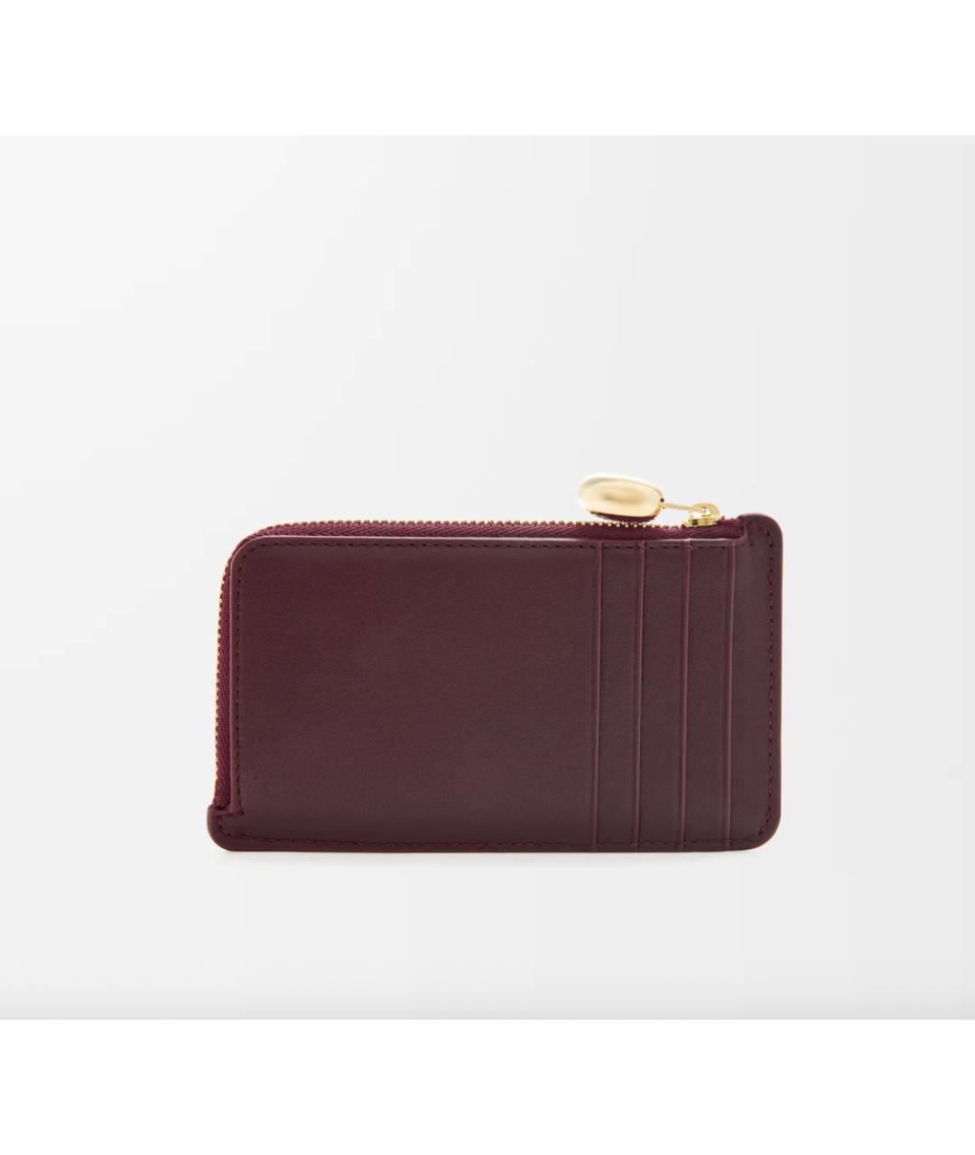 LOEWE Бордовый кожаный кардхолдер, фото 2