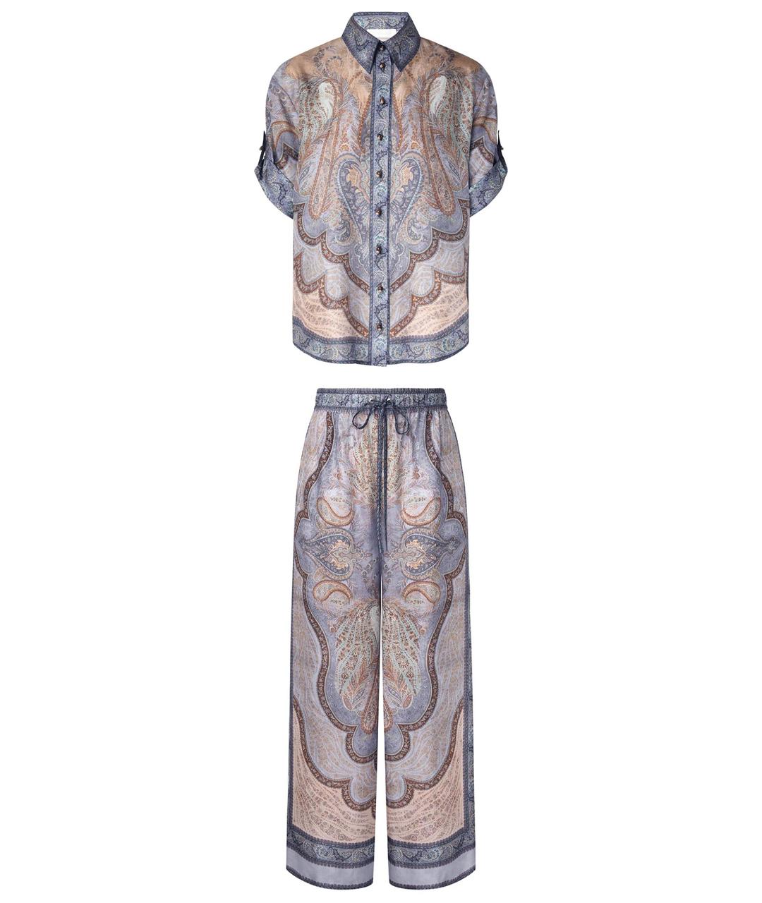 ZIMMERMANN Шелковый костюм с брюками, фото 1