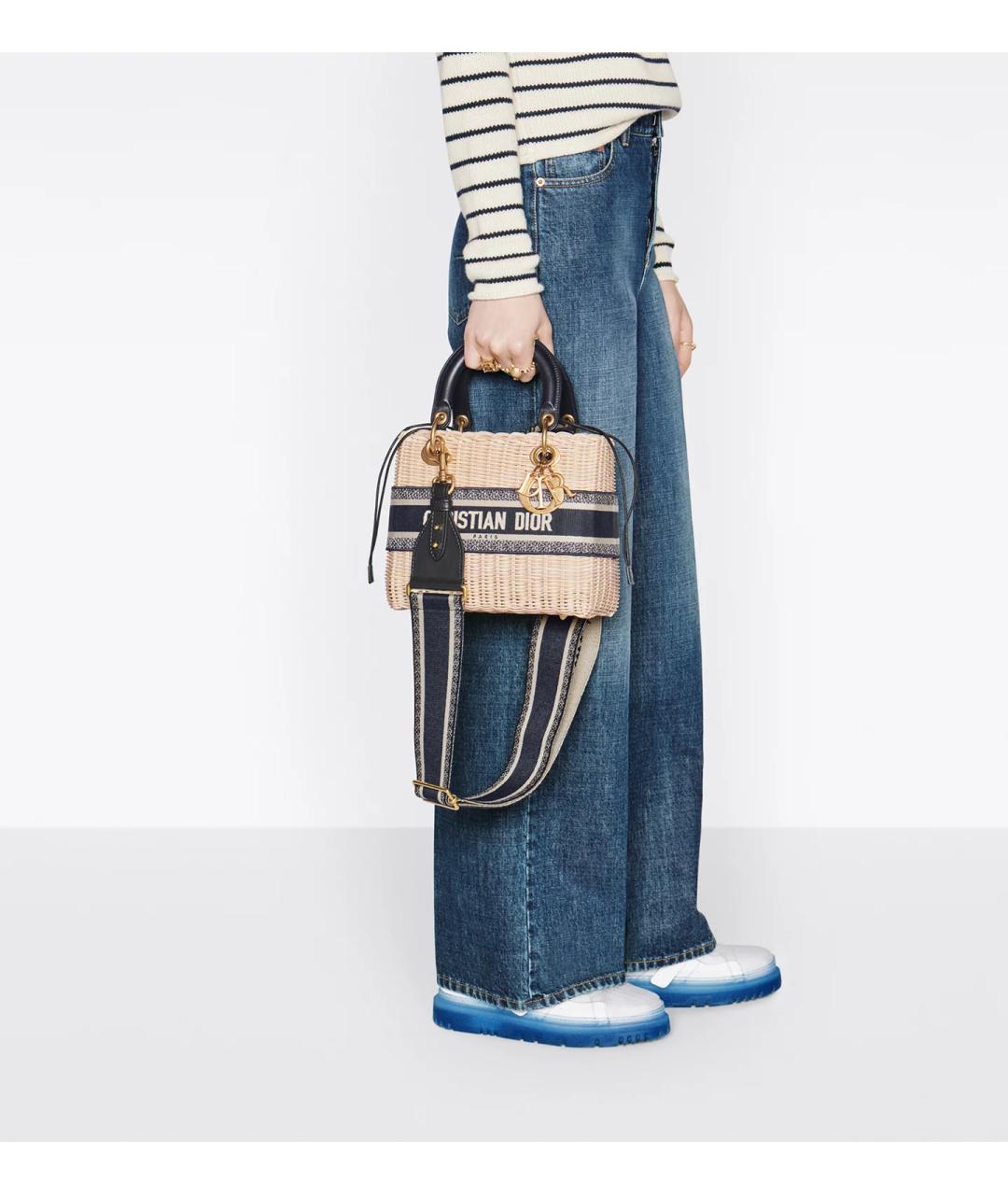 CHRISTIAN DIOR Синяя сумка с короткими ручками, фото 2