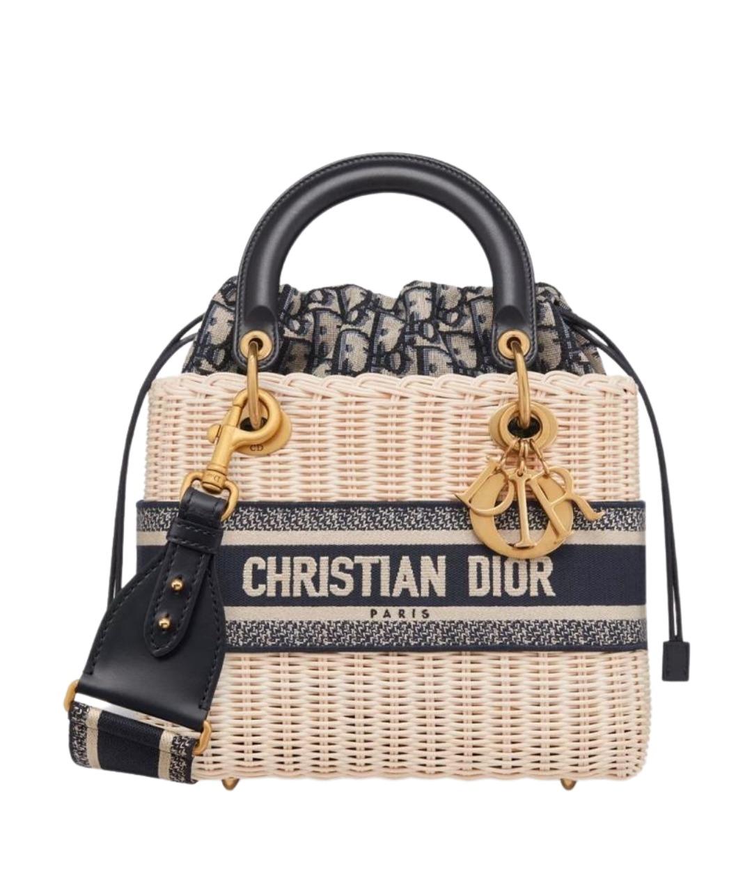 CHRISTIAN DIOR Синяя сумка с короткими ручками, фото 1