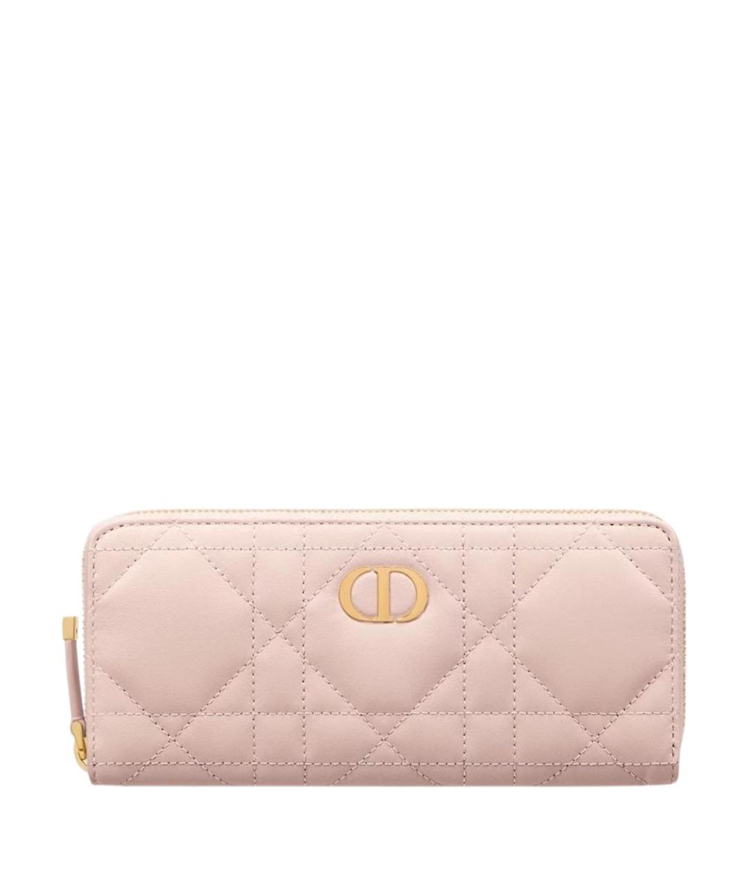 CHRISTIAN DIOR Розовый кожаный кошелек, фото 1
