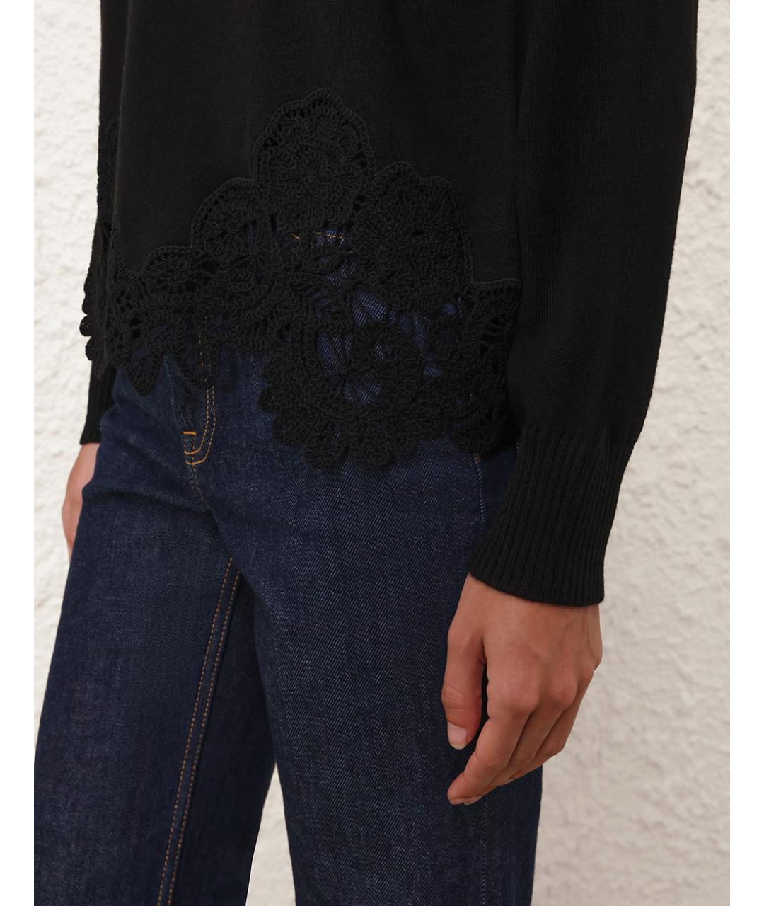 ZIMMERMANN Черный шерстяной джемпер / свитер, фото 5