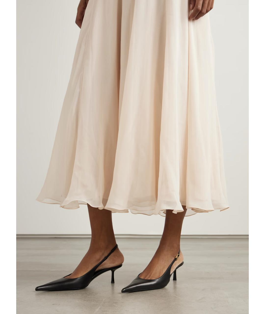 SAINT LAURENT Черные кожаные туфли, фото 4