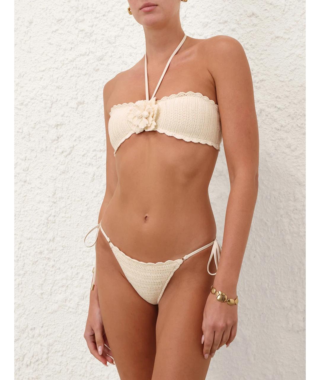 ZIMMERMANN Белый хлопковый купальник, фото 2