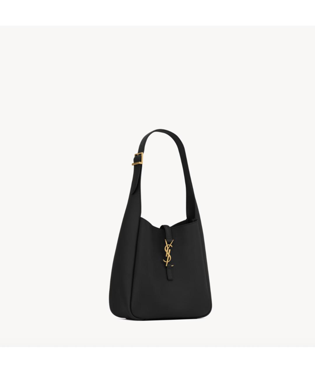 SAINT LAURENT Черная кожаная сумка через плечо, фото 4