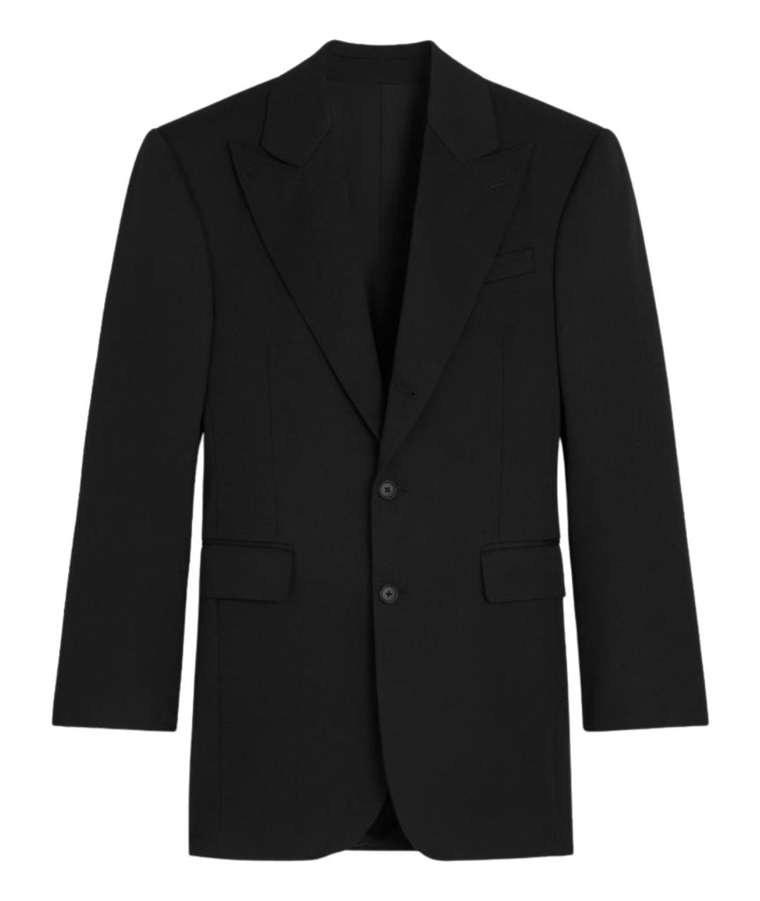 CELINE Черный шерстяной жакет/пиджак, фото 1