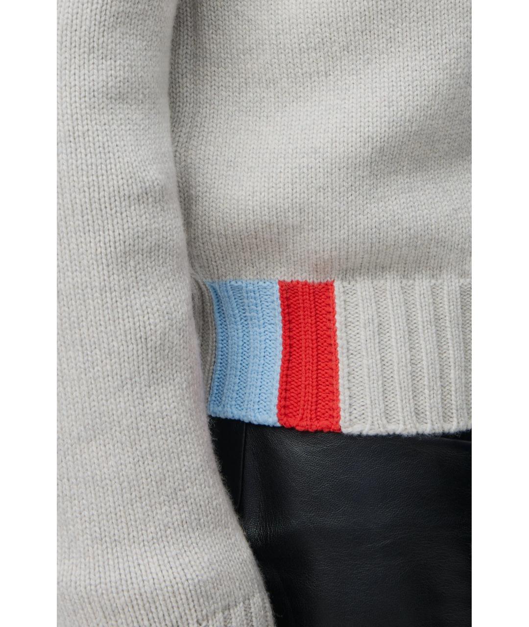 LOEWE Серый кашемировый джемпер / свитер, фото 7