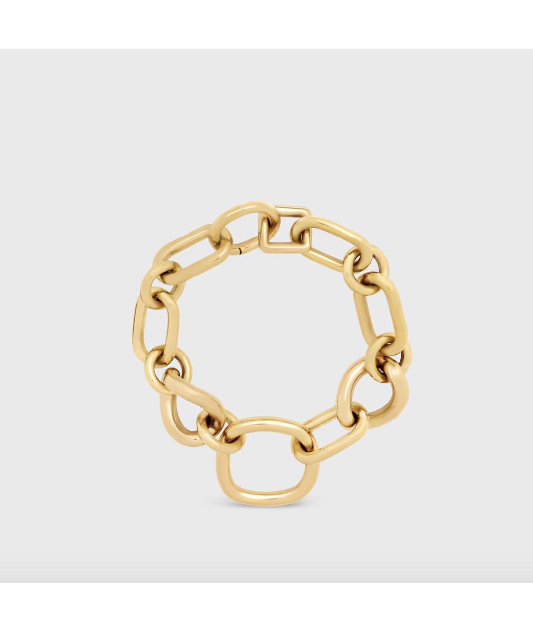 CELINE Золотой латунный браслет, фото 4