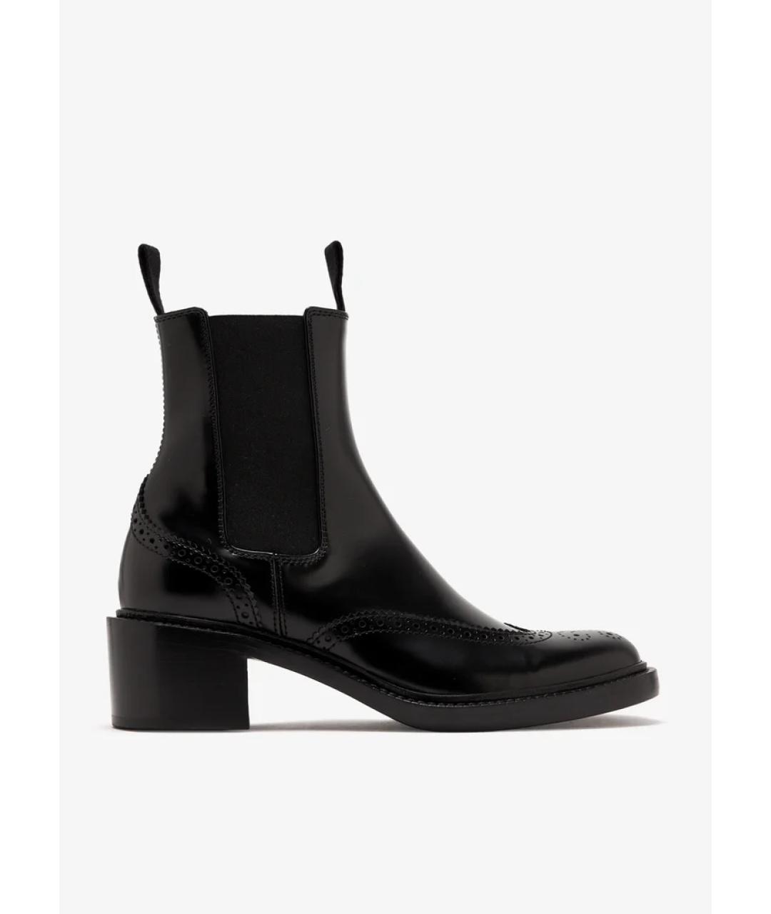 SAINT LAURENT Черные кожаные ботинки, фото 5