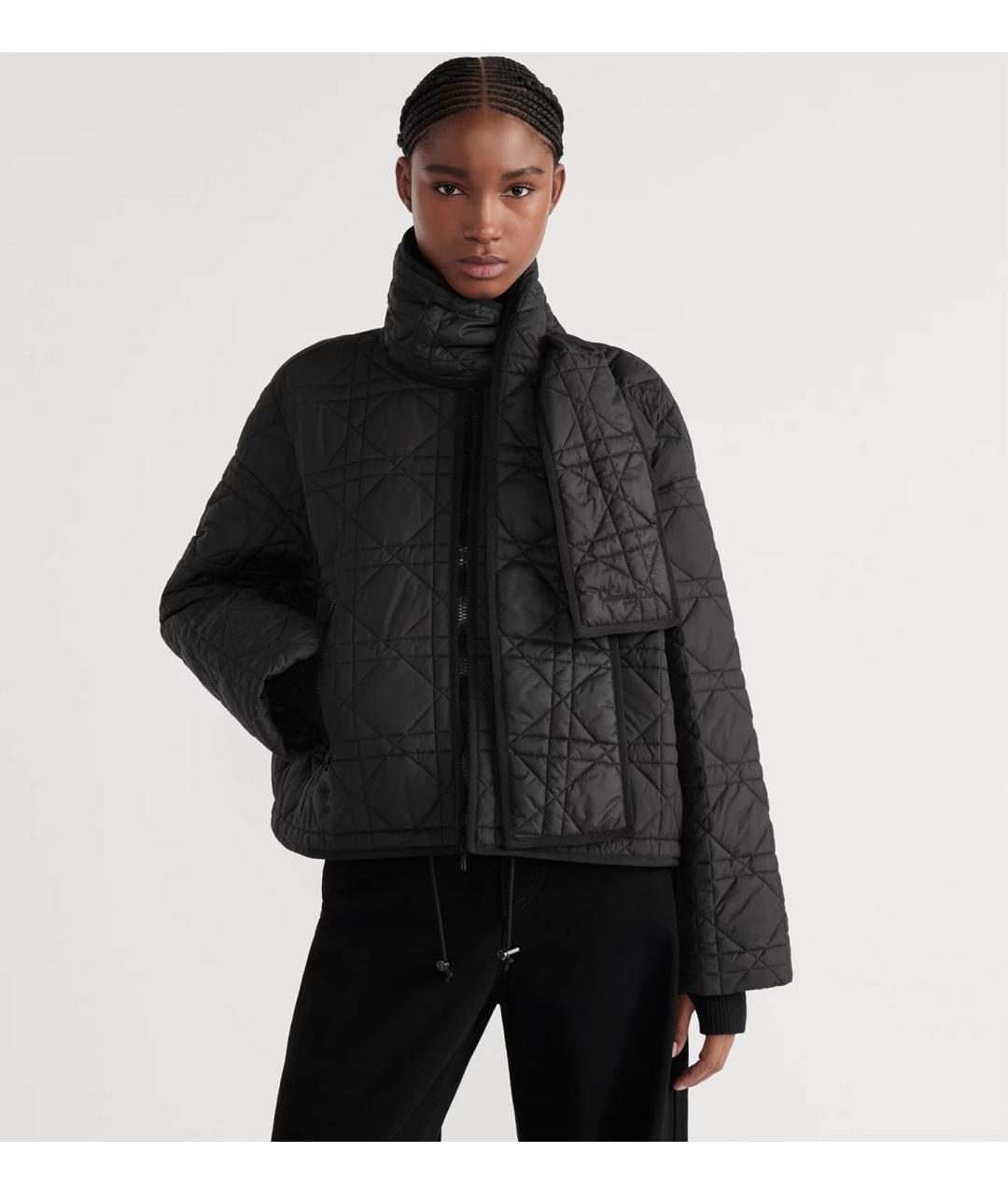 CHRISTIAN DIOR Черная полиэстеровая куртка, фото 3