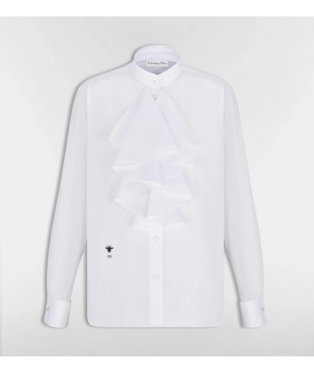 CHRISTIAN DIOR Белая хлопковая рубашка, фото 7