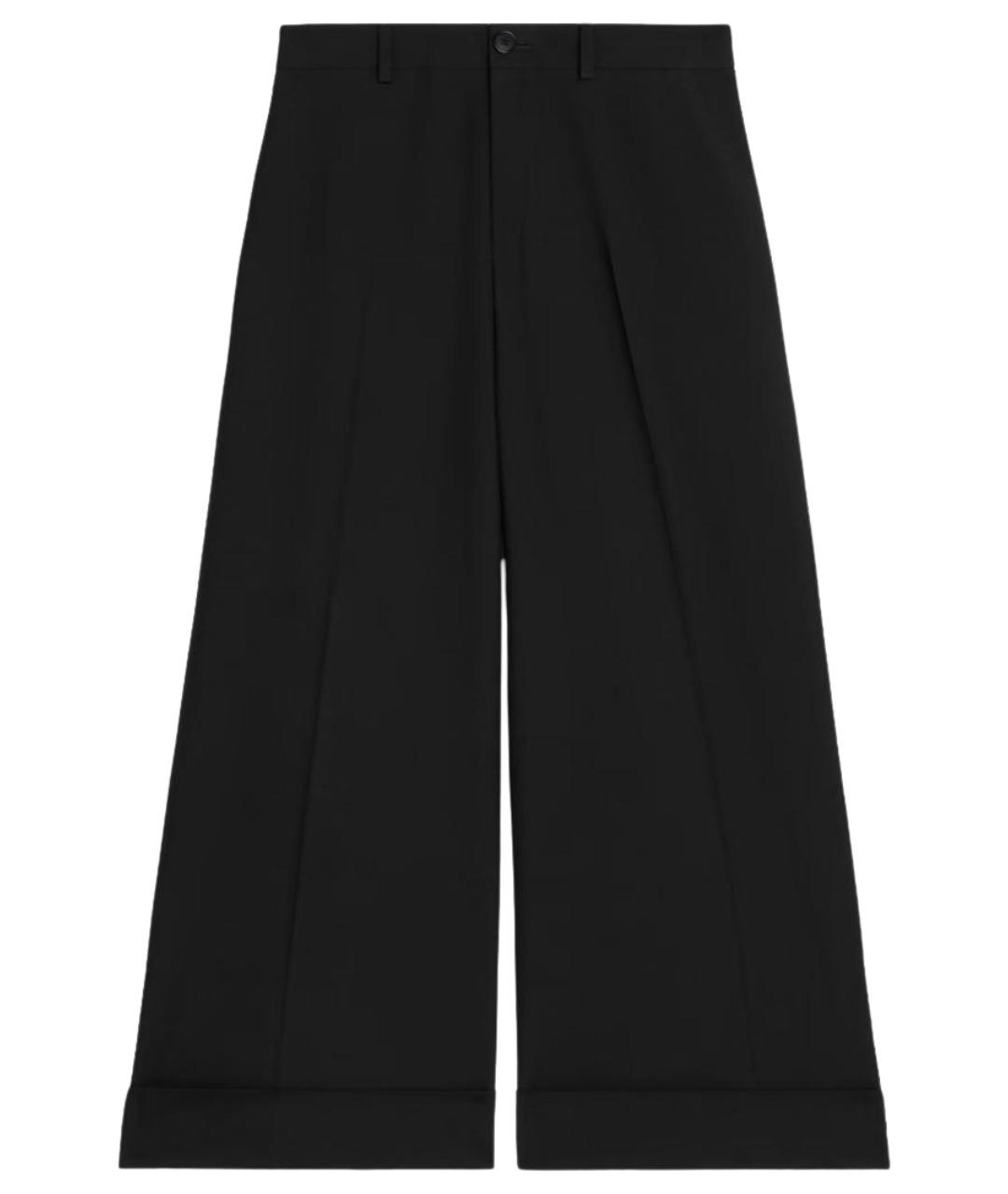 CELINE Черные шерстяные брюки широкие, фото 1
