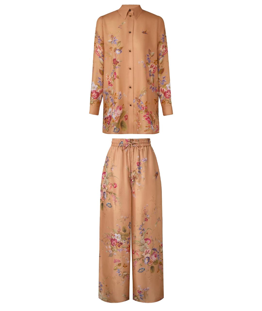 ZIMMERMANN Шелковый костюм с брюками, фото 1