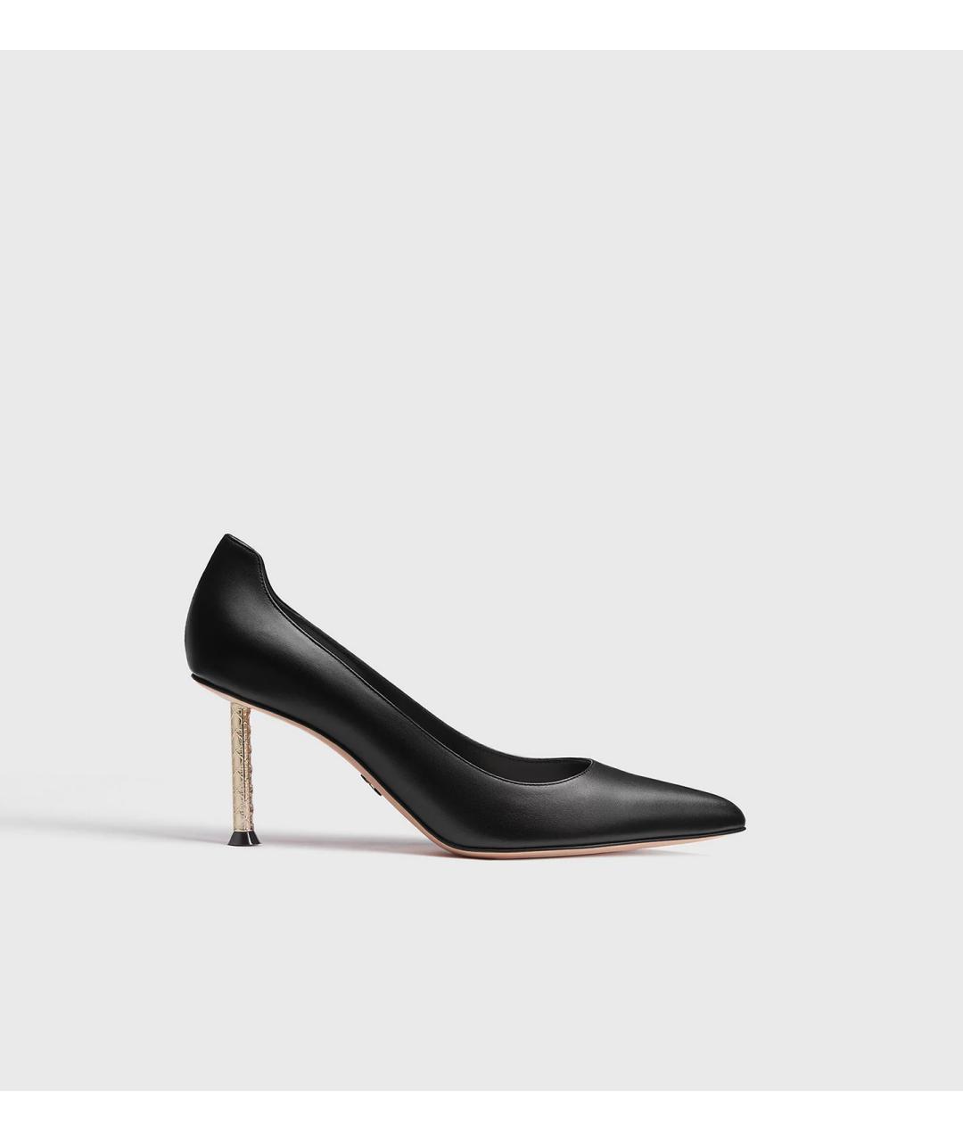 CHRISTIAN DIOR Черные кожаные туфли, фото 2