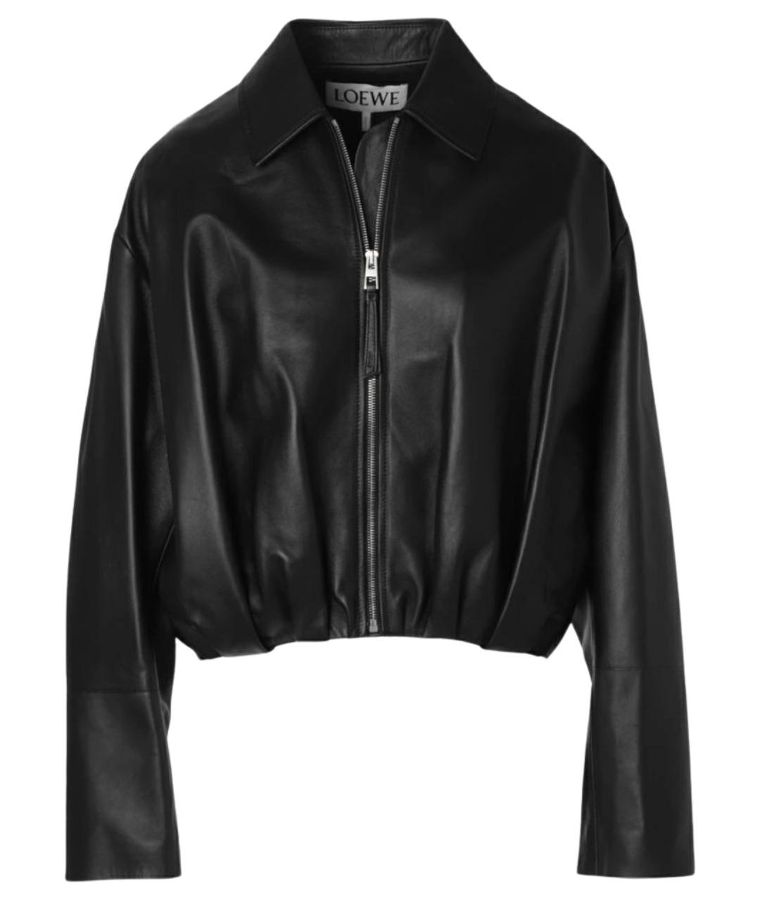 LOEWE Черная кожаная куртка, фото 1