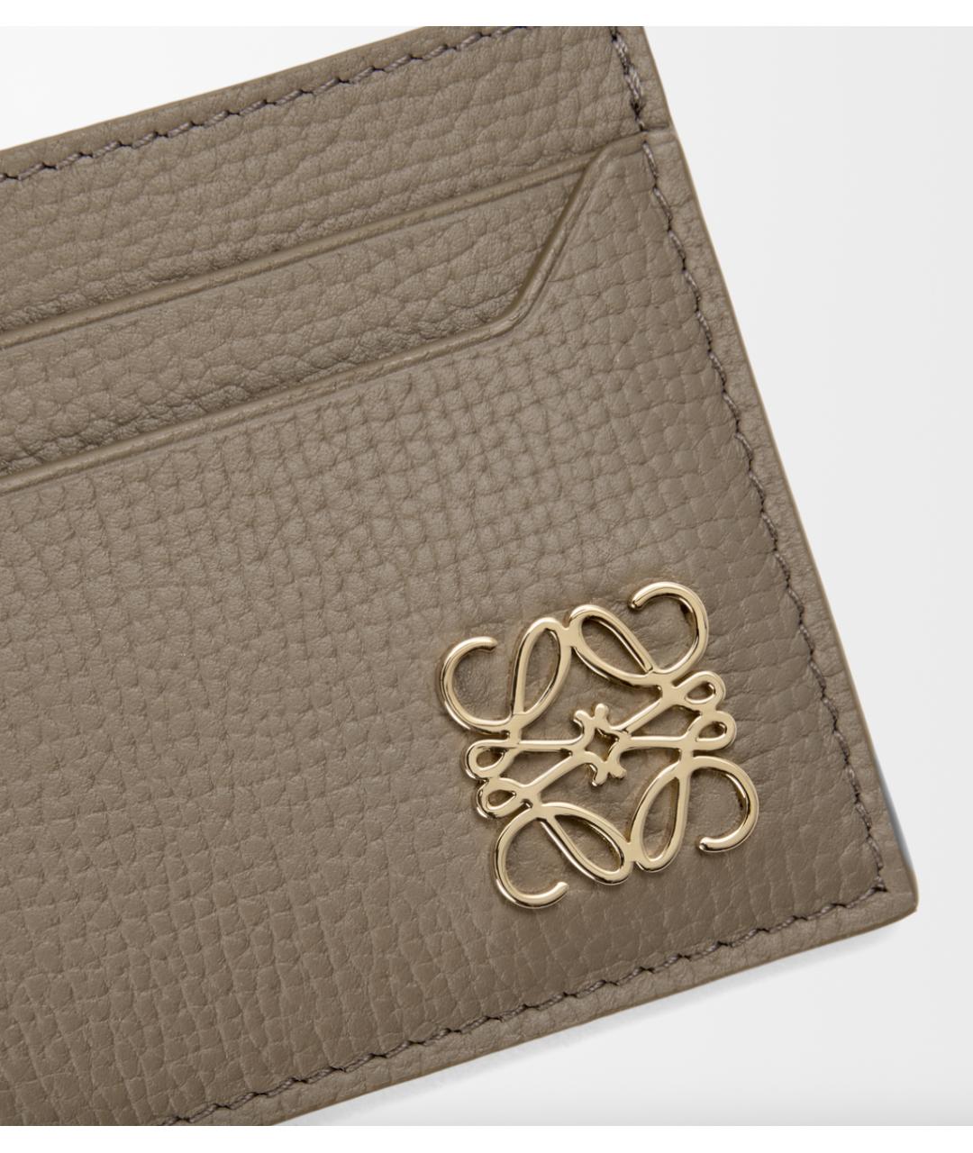 LOEWE Бежевый кожаный кардхолдер, фото 4