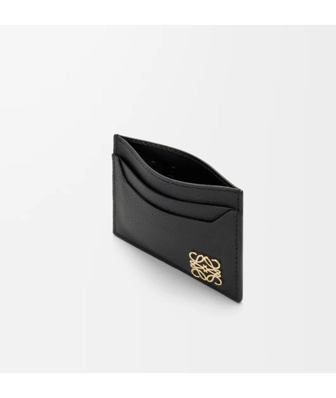 LOEWE Черный кожаный кардхолдер, фото 2