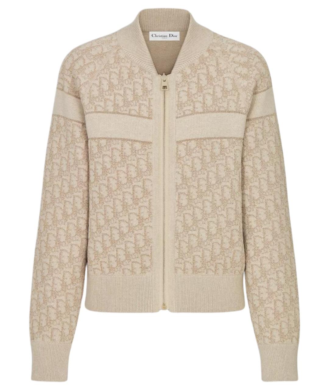 CHRISTIAN DIOR Золотая кашемировая куртка, фото 1