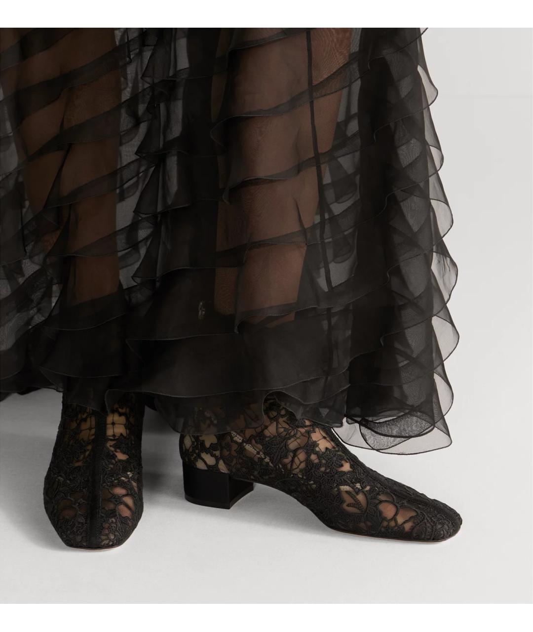 CHRISTIAN DIOR Черные синтетические ботильоны, фото 2