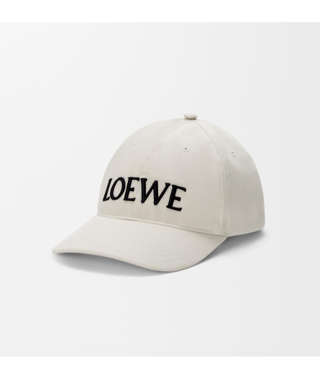 LOEWE Белая хлопковая кепка, фото 6