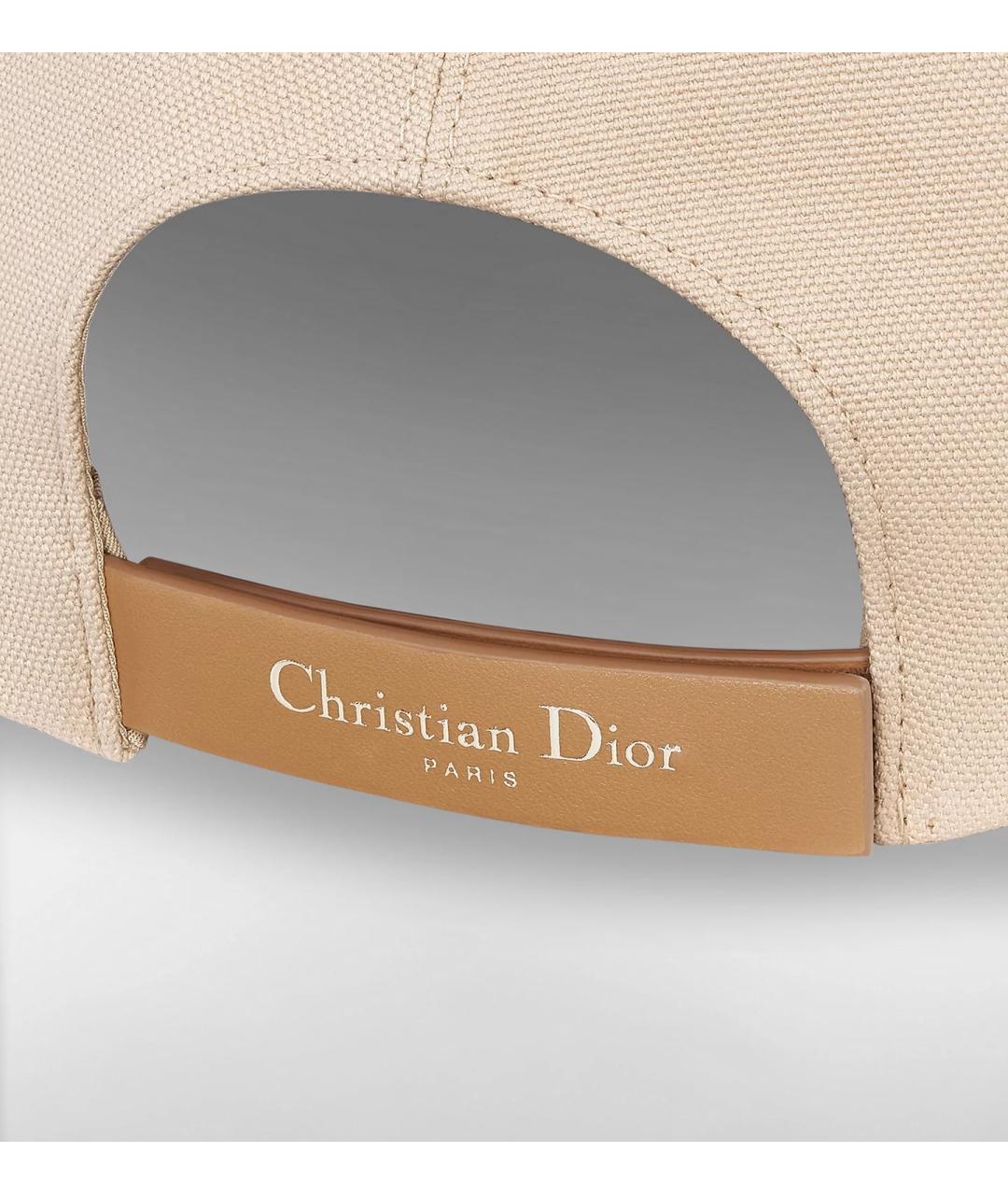 CHRISTIAN DIOR Бежевая хлопковая кепка, фото 4